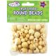 Craftwood Round Beads 10mm To 16mm 60 Per Pkg Natural