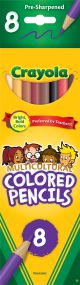 Crayola Multicultural Colored Pencils 8 Per Pkg Long