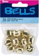 Jingle Bells .75 inch 10 Per Pkg Gold