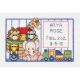 Janlynn Mini Counted Cross Stitch Kit 6 Inch X4 Inch Noahs Ark Birth Sampler 14 Count