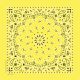 Hav A Hank Paisley Bandanna 22 inch X22 inch Yellow
