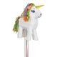 Pull Pinata White Unicorn 13inchesX18inches