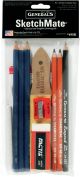 SketchMate Charcoal and Graphite Drawing Kit 9pcs