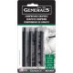 Compressed Graphite Sticks 4 Per PkgBlack 2B 4B and 6B