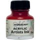Manuscript Acrylic Artists Ink 30ml Crimson