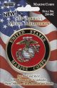 Pioneer Military Self Adhesive Metal Medallion 2 Inch Marine Corps
