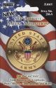 Pioneer Military Self Adhesive Metal Medallion 2 Inch Army