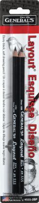 Layout Graphite Drawing Pencils 2 Per Pkg 2B