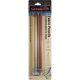 General Pencil Fabric Pencils 4 Per Pkg Gray White Silver And Yellow