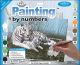 Junior Large Paint By Number Kit 15.25inchesX11.25inchesWhite Tigers In The Mist