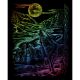Rainbow Foil Engraving Art Kit 8 inch X10 inch Howling Wolves