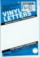 Permanent Adhesive Vinyl Letters and Numbers .75 inch 302 Per Pkg White