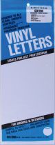 Permanent Adhesive Vinyl Numbers 6 Inch 48 Per Pkg White