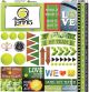 Tennis Elements Stickers 12 X 12 inches