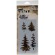 Tim Holtz Layered Stencil 4.125 Inch X8.5 Inch Woodland