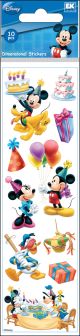 Disney Slims Dimensional StickersMickey Mouse Birthday