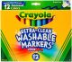 Crayola UltraClean Color Max Broad Line Washable MarkersAssorted Colors 12 Per Pkg