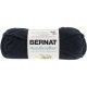 Bernat Handicrafter Cotton Yarn Solids Black Lic 1 pack of 1 Skein