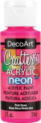 Crafters Acrylic All Purpose Specialty Paints 2oz Pink Neon