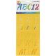 Delta Stencil 7 inch X20 inch 2 Per Pkg Script Alphabet