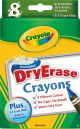 Crayola Washable Dry Erase Crayons Classic 8 Per Pkg
