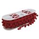 Simplicity Ball Fringe 1 1 Per 8 Inch X12yd Red