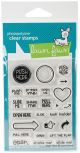 Lawn Fawn Clear Stamps 3inchesX4inchesPush Here
