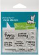 Lawn Fawn Clear Stamps 3 inch X2 inch Tiny Tag Sayings Birthday