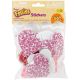 Felties Stickers 66 Per Pkg Hearts W Prints