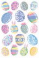 Sticko Stickers Vellum And Glitter Multicolor Easter Eggs