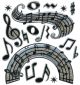 Jolee s Boutique Dimensional Stickers Music Notes
