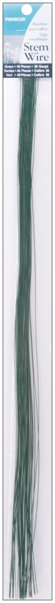 Stem Wire 26 Gauge 18 inches Green