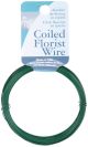 Coiled Floral Wire 24 Gauge 50 Green