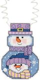 Janlynn Per Holiday Wizzers Counted Cross Stitch Kit 3 Inch X2.25 Inch Snowman With Scarf 14 Count