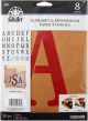 FolkArt Paper Stencil 6inches8inchesSerif 8inches 30 Per Pkg