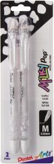 Pentel Milky Pop Pastel Gel Pens .8mm 2 Per Pkg White Ink