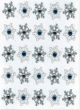 Jolees Cabochon Dimensional Repeat Stickers Snowflake Repeats