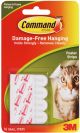 Command Small Poster Strips White 16 Per Pkg