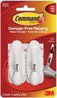 Command Medium Wire Hooks White 2 Hooks and 4 Strips