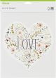 Cricut Iron On Designs 8.5 inch X12 inch Love Heart Large