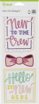 Cricut Iron On Designs 4.25 inch X12 inch New To Crew Small