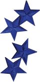 Wrights Iron On Appliques 4 Per Pkg Royal Stars