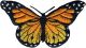 Wrights Iron On Applique Monarch Butterfly