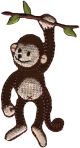 Wrights Iron On Applique Monkey On Branch