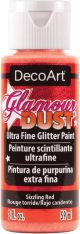 DecoArt Glamour Dust Glitter Paint 2ozSizzling Red