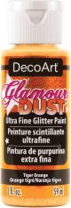 DecoArt Glamour Dust Glitter Paint 2ozTiger Orange