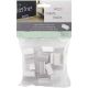 SuperGrip Sign Holders W Adhesive 1 inch 50 Per Pkg Clear