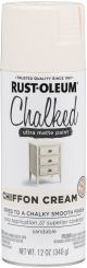 Rust Oleum Chalked Matte Spray Paint 12oz Chiffon Cream