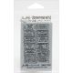 Tim Holtz Cling Stamp 2.5Inch X3.5Inch Ticket
