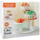 3 Tier Pillar Cake Stand White 1 pack of 1 piece